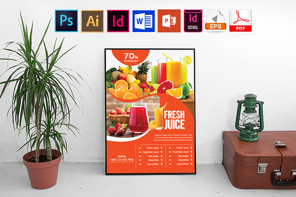 Poster | Fruit Juice Menu Vol-03