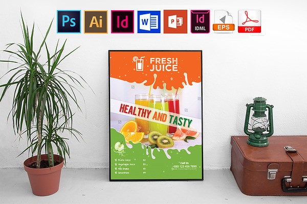 Poster | Fruit Juice Menu Vol-01