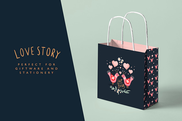 Love Story Gouache Illustration Pack in Illustrations - product preview 5