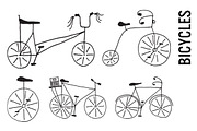 Doodle Bicycle Clip Art