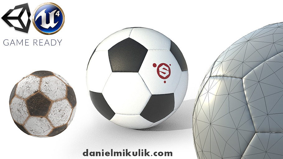 New and Old Soccer Ball PBR in Tools - product preview 14