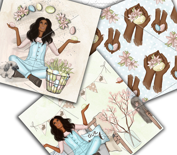 Easter Wishes Graphic Design Kit in Illustrations - product preview 11