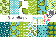 Lime Seamless Patterns