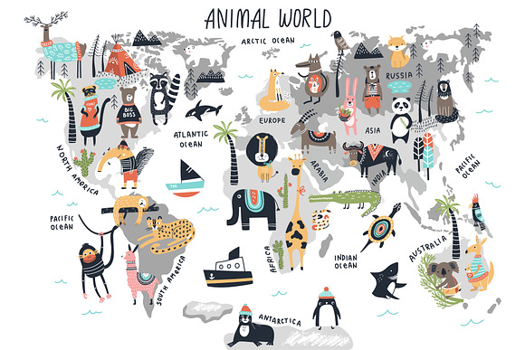 Animal World - Map Creator in Illustrations - product preview 1