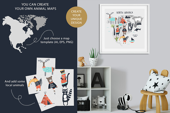 Animal World - Map Creator in Illustrations - product preview 4