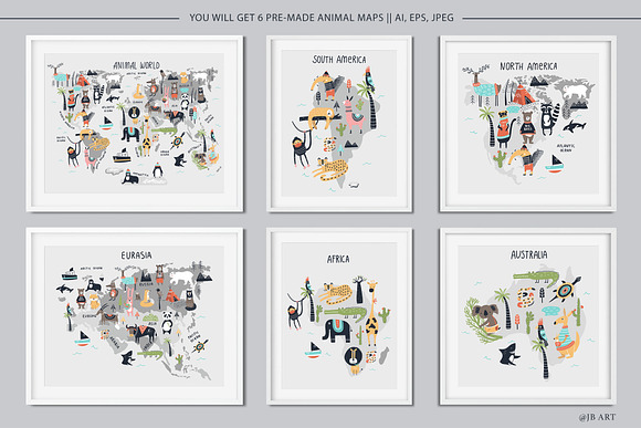 Animal World - Map Creator in Illustrations - product preview 6