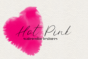 Hot Pink watercolor Textures