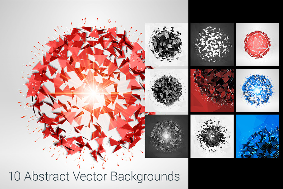 10 Abstract Explosion Backgrounds in Objects - product preview 8