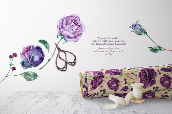 Miss Rosette's Flowers in Illustrations - product preview 3