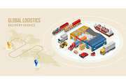Freight transport and warehouse near