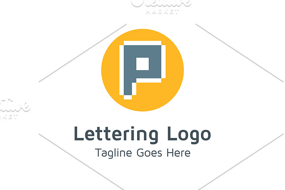 20 Logo Lettering P Template Bundle in Logo Templates - product preview 8