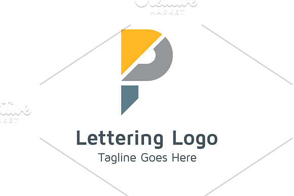 20 Logo Lettering P Template Bundle in Logo Templates - product preview 9