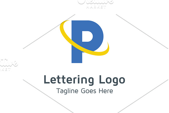 20 Logo Lettering P Template Bundle in Logo Templates - product preview 2
