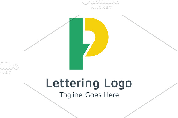 20 Logo Lettering P Template Bundle in Logo Templates - product preview 3