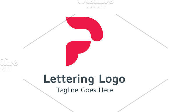 20 Logo Lettering P Template Bundle in Logo Templates - product preview 9