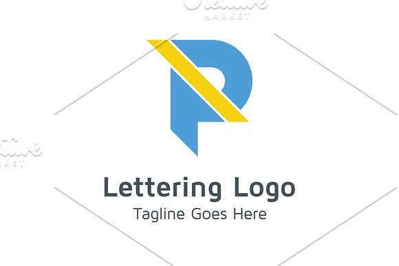 20 Logo Lettering P Template Bundle in Logo Templates - product preview 10