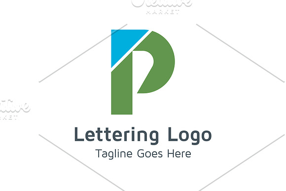 20 Logo Lettering P Template Bundle in Logo Templates - product preview 1