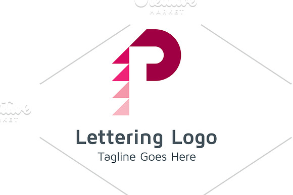20 Logo Lettering P Template Bundle in Logo Templates - product preview 10