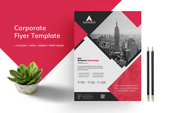 Multipurpose Flyer Template in Flyer Templates - product preview 1