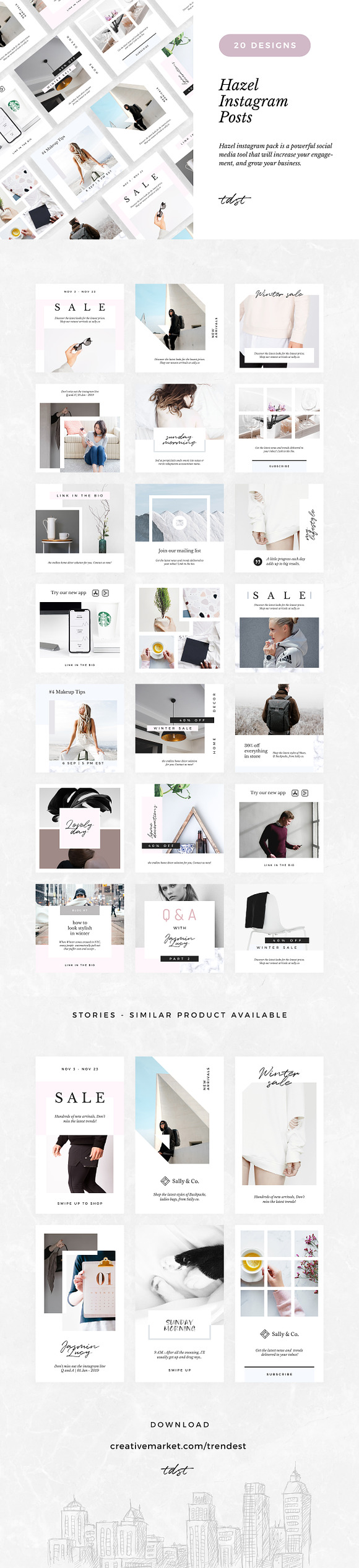 Hazel Social Media Pack in Instagram Templates - product preview 7