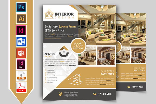 Interior Design Service Flyer Vol-01