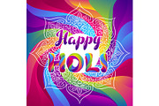 Happy Holi colorful background.