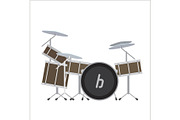 Electronic Drum System Vector