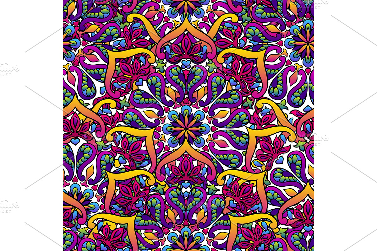 Indian ornamental seamless pattern in Patterns - product preview 8