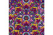 Indian ornamental seamless pattern