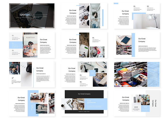 Sponge - Powerpoint Template in PowerPoint Templates - product preview 1