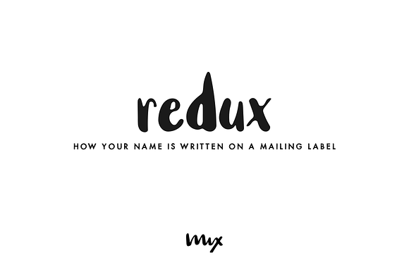 Redux — A Handwritten Font in Display Fonts - product preview 1