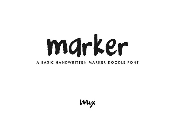 Marker — A Handwritten Doodle Font in Sans-Serif Fonts - product preview 2
