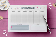 Weekly Planner Page Template