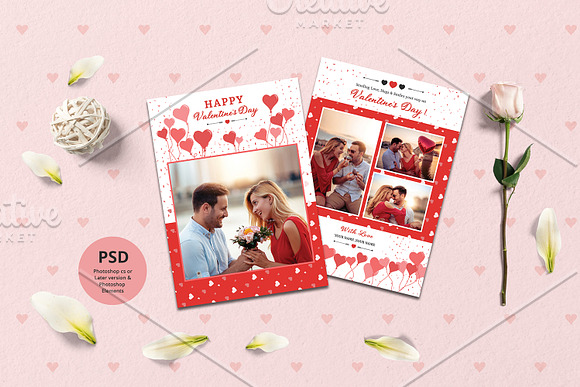 Valentines Day Card -V938 in Card Templates - product preview 1