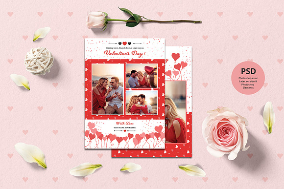 Valentines Day Card -V938 in Card Templates - product preview 3