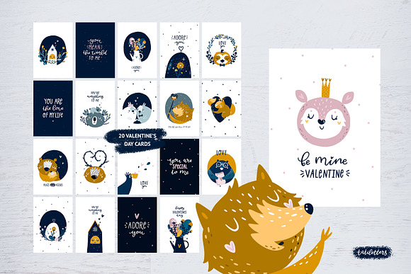 Valentines Day Clipart & Cards in Illustrations - product preview 1