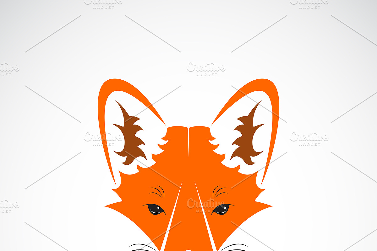 Vector of a fox face design. Animal. in Icons - product preview 8