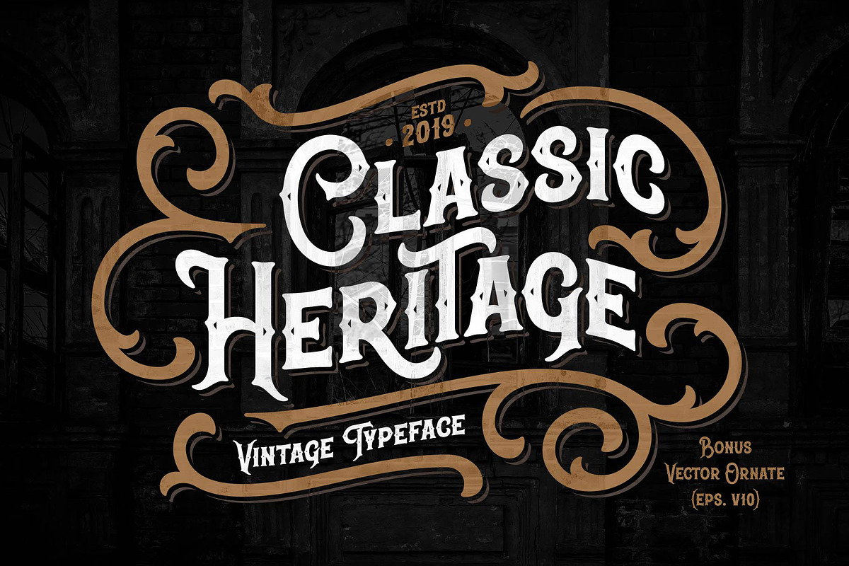 Classic Heritage typeface in Display Fonts - product preview 8