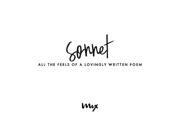 Sonnet — A Handwritten Semi-Script in Script Fonts - product preview 2