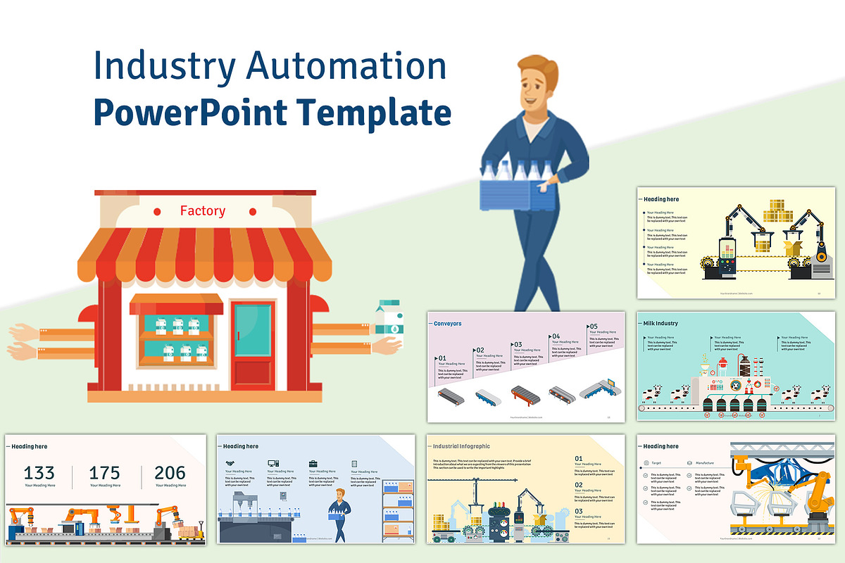 Industry Automation PPT Template in PowerPoint Templates - product preview 8