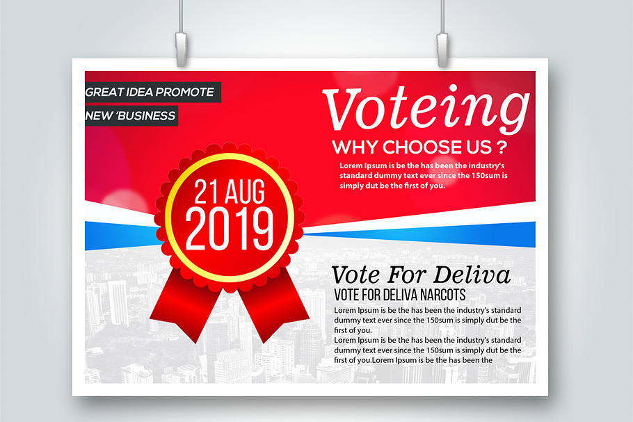 Voting Psd Flyer Templates