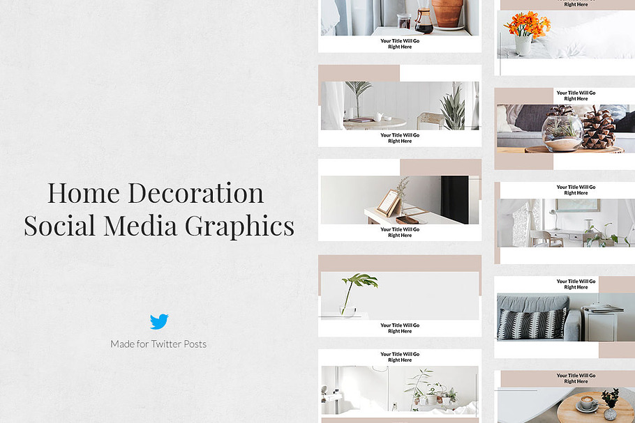 Home Decoration Twitter Posts in Twitter Templates - product preview 8