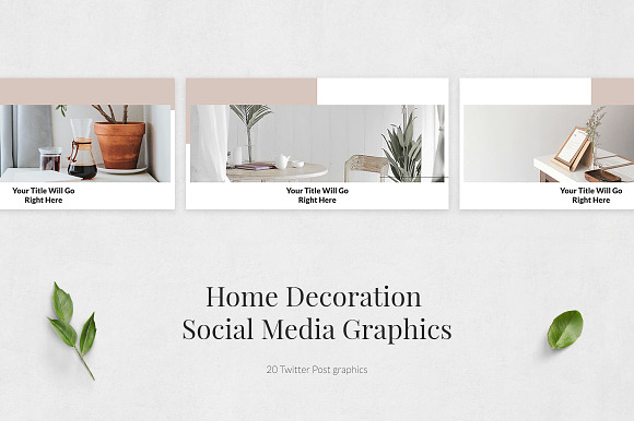 Home Decoration Twitter Posts in Twitter Templates - product preview 1