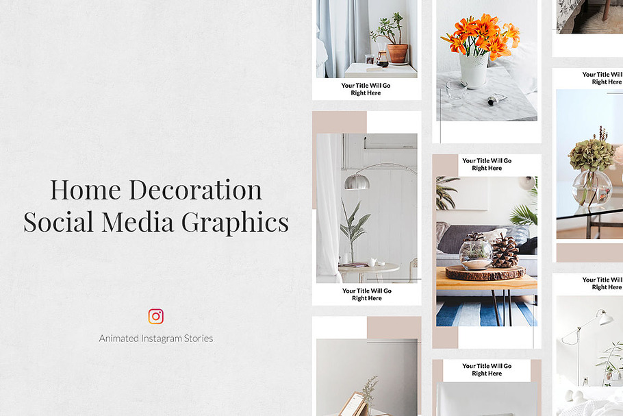Home Decoration Animated IG Stories in Instagram Templates - product preview 8