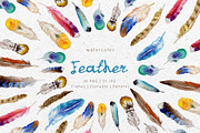 Feather Watercolor png