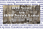 1890 Notice Set OTF