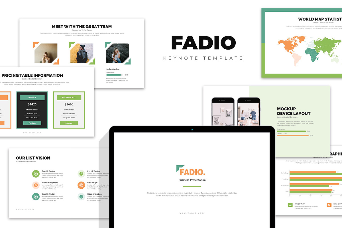 Fadio : Consultant Keynote in Keynote Templates - product preview 8