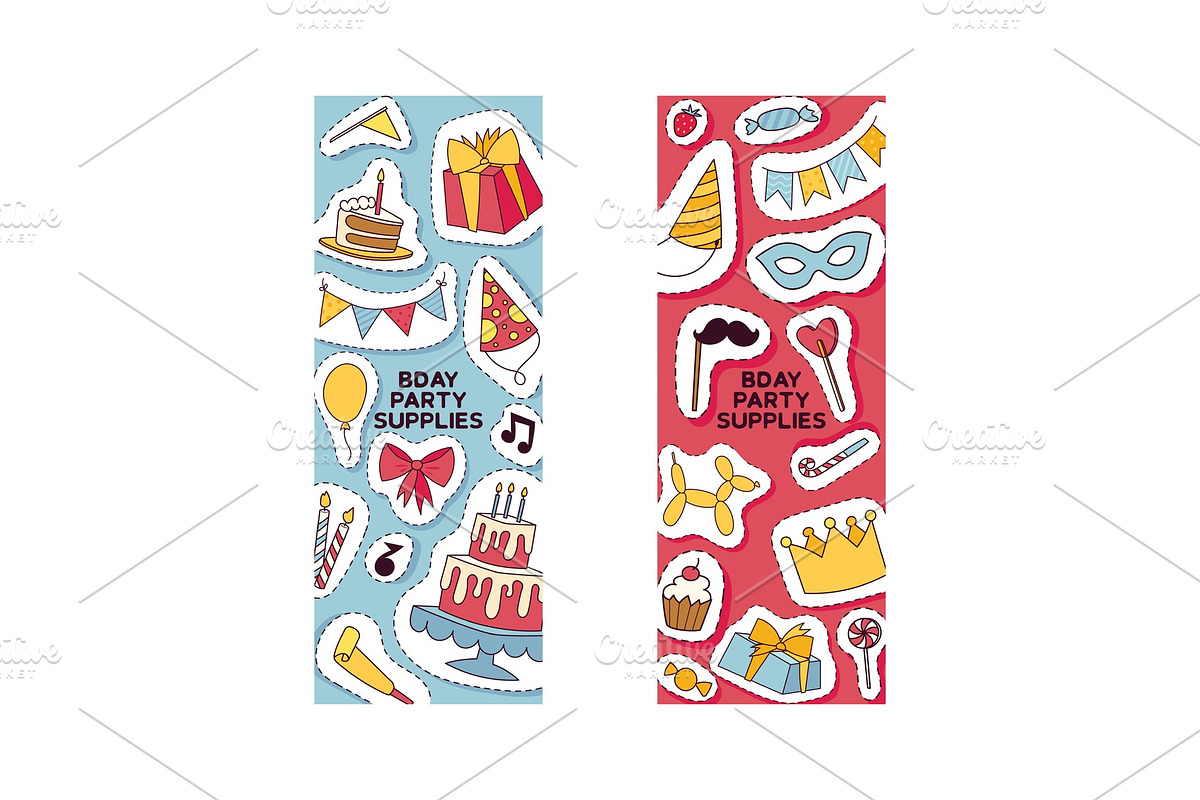 Birthday party pattern vector in Objects - product preview 8
