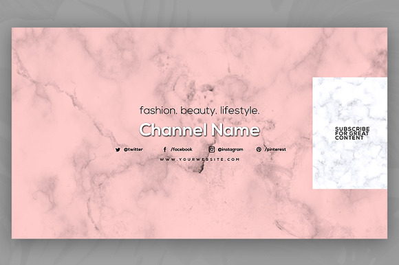 10 Youtube Channel Art Banners vol10 in YouTube Templates - product preview 2