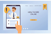Doctor vector web-page doctoral